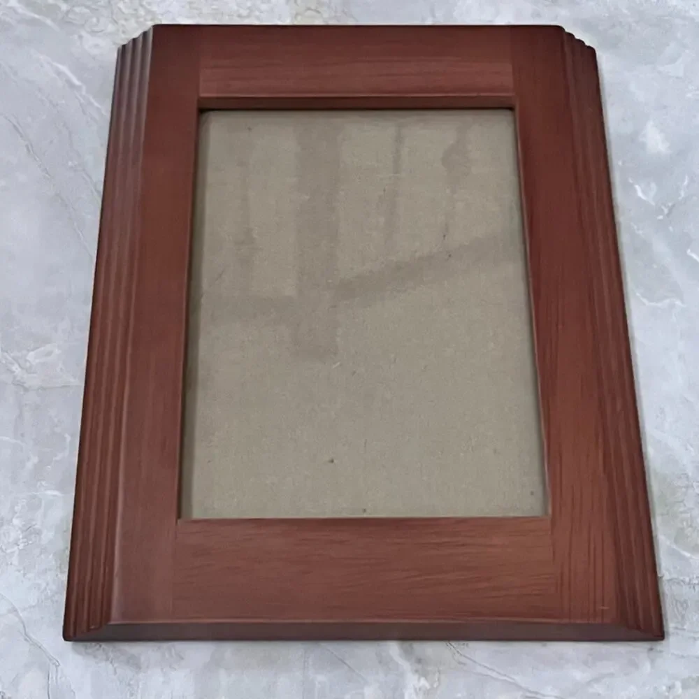 Rare Woods Picture Frame for 5x7 Photos Portrait Free Standing Brown Wood